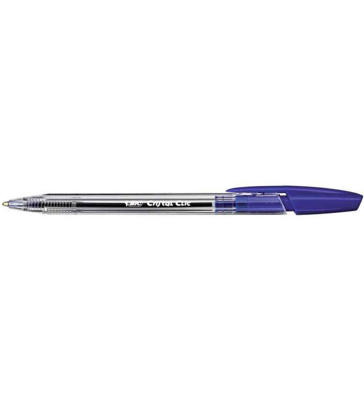 BIC Stylo bille CRISTAL CLIC Pointe Moyenne. 1,0 mm - ToutLeScolaire.com