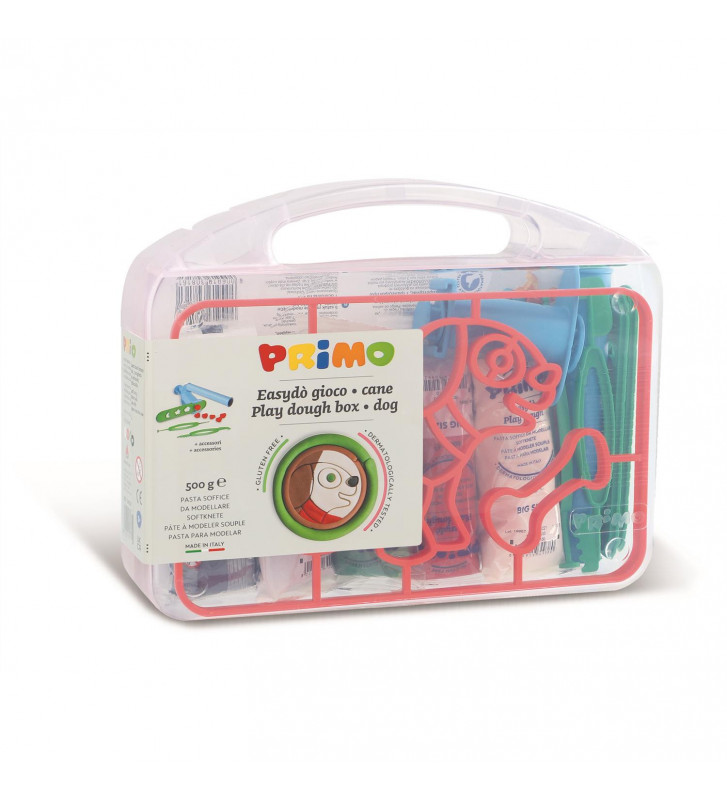 PRIMO - Kit de pâte à modeler et à jouer sans gluten - Mallette
