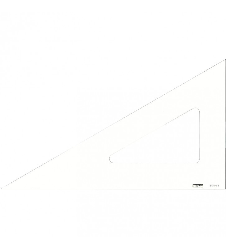 MINERVA Equerre 60° Bord Droit 35cm Transparent Qualité optique ...